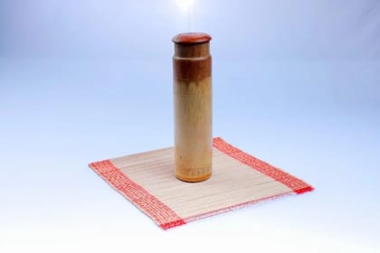 Natural Bamboo Water Bottle l Litre