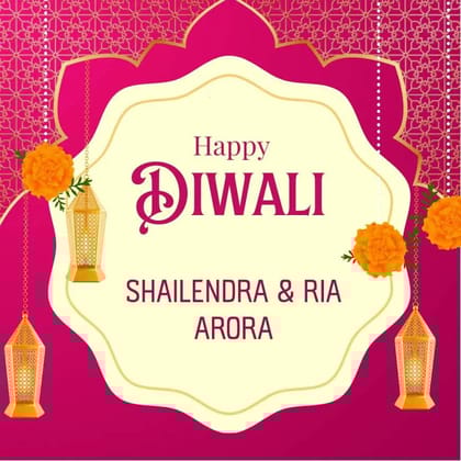 Happy Diwali Gift Tags/Gift Stickers - Lantern of Joy Design-Flat Cards Without Ribbons / Set of 10