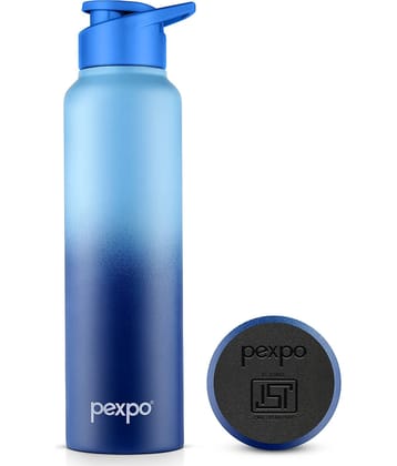 Pexpo Craft Blue Stainless Steel Fridge Water Bottle 950 mL ( Set of 1 )