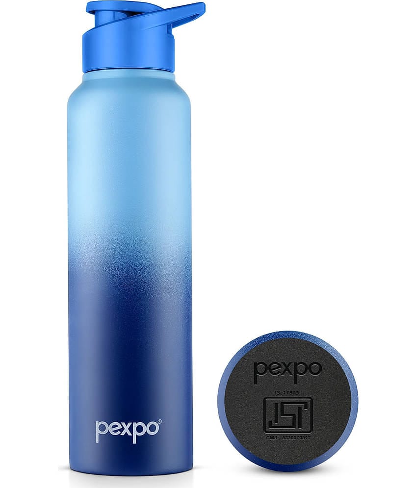 Pexpo Craft Blue Stainless Steel Fridge Water Bottle 950 mL ( Set of 1 )