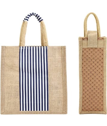 ENSAC Red Jute Lunch Bag Pack of 2