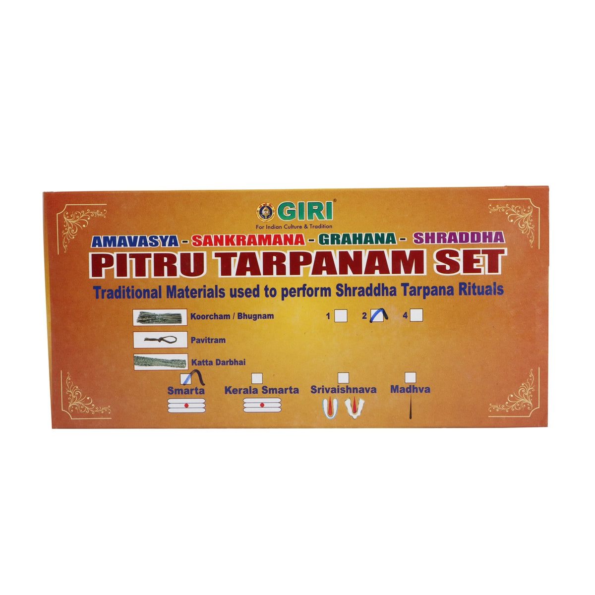 Giri Amavasya - Sankramana - Grahana - Shraddha - Pitru Tarpanam Set | Tharpana Set for Rituals Iyer