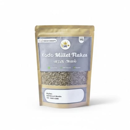 Kodo Millet Flakes - 250 gm - One stand-up pouch