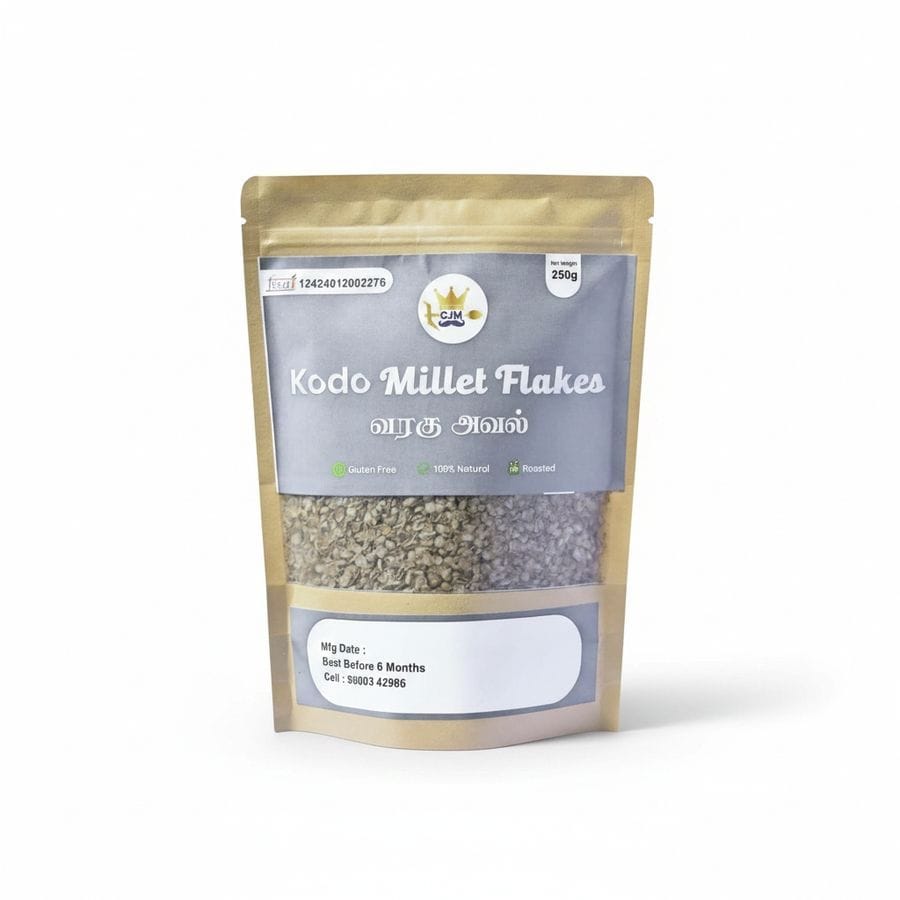 Kodo Millet Flakes - 250 gm - One stand-up pouch