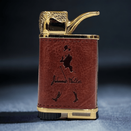 Old School Leather Jet Flame Lighter-Johnny