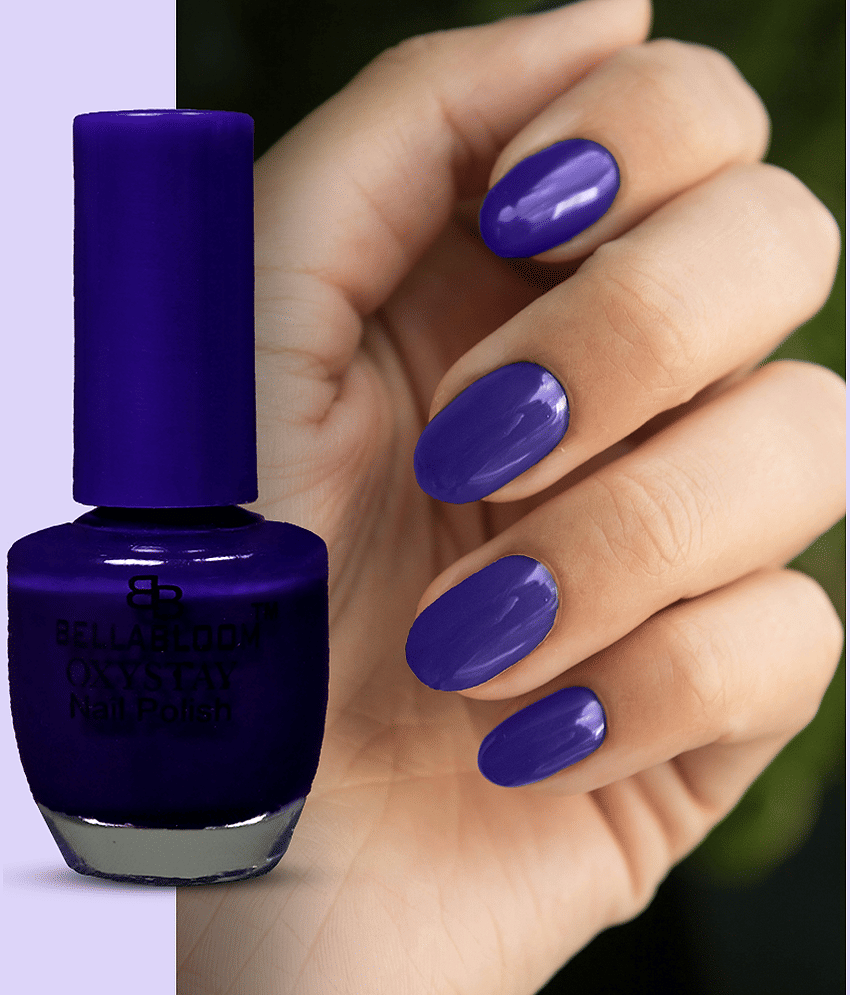 BELLABLOOM Blue Nail Polish, Long Lasting, Glossy Finish, 10ml ( Pack of 1 )