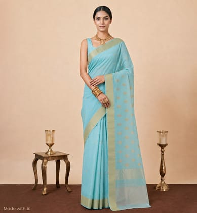 Handloom Chanderi Silk Cotton Saree