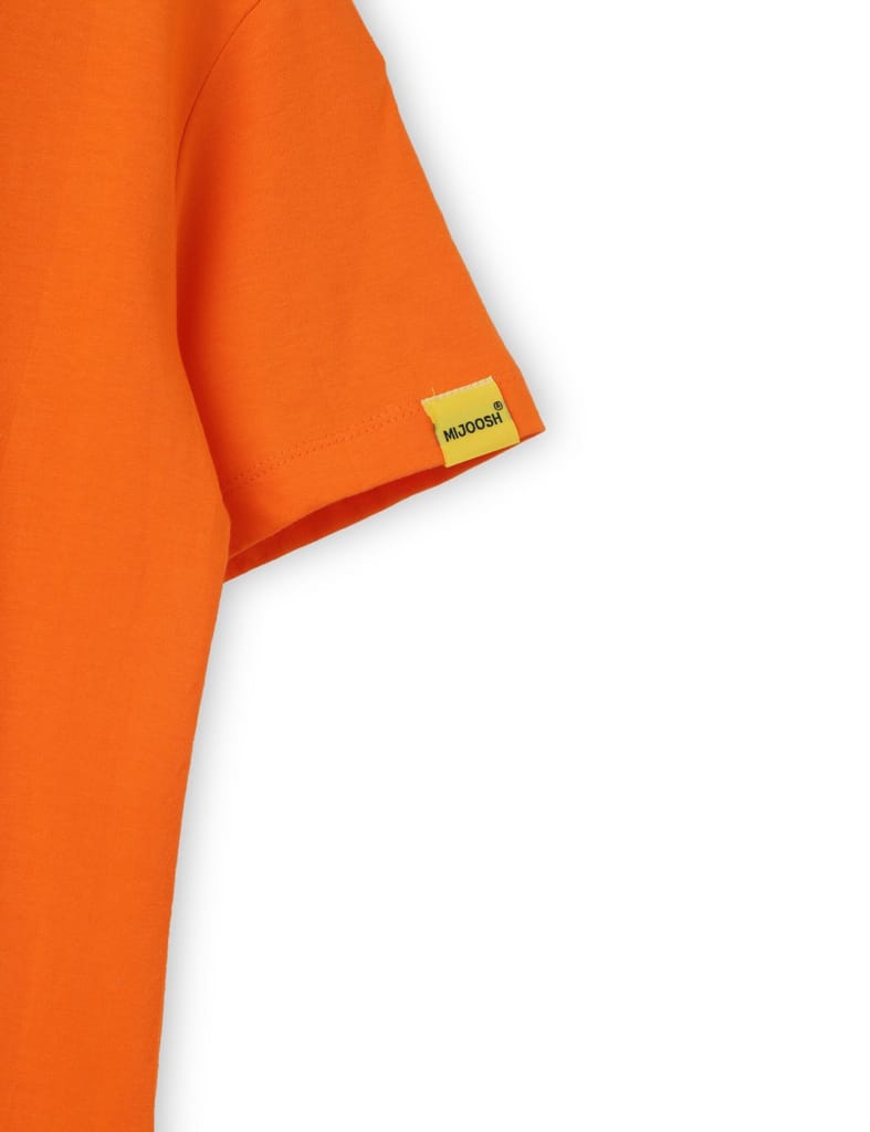 Stylish Kids Boys T shirt Cotton Scarlet Ibis Orange Future Biker 2025 at ShopCircuit | ONDC