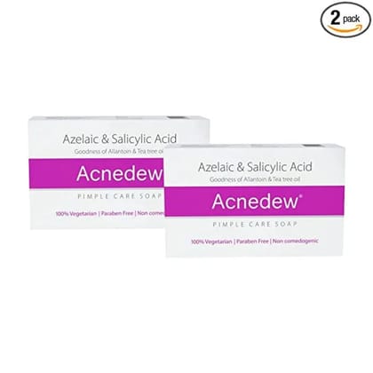 Acnedew Soap With Effective Pimple Fighting Actives, 75 gm - Pack of 2