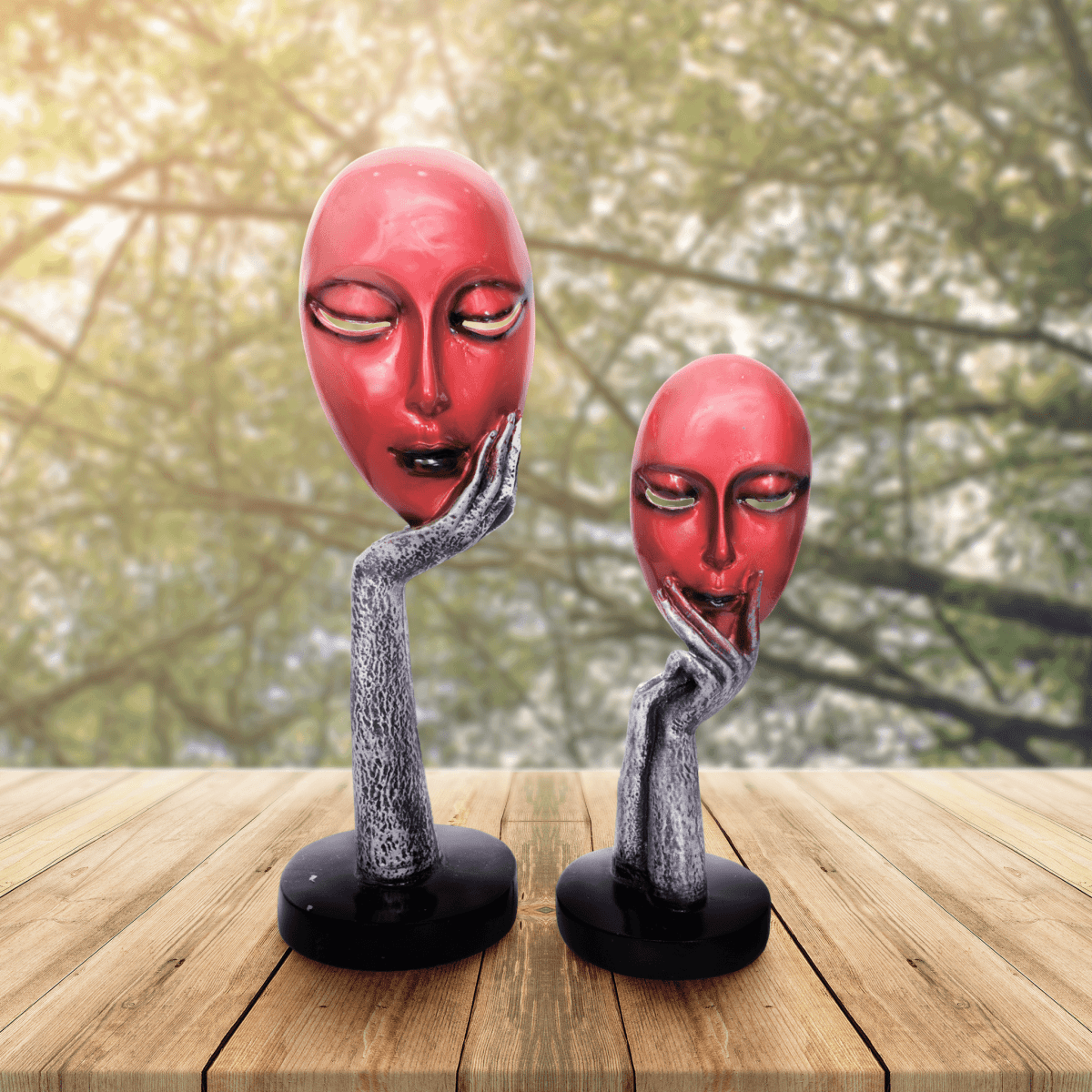 Abstract Red Sculptures