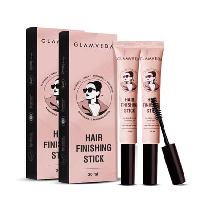 Glamveda Hair Finishing Stick For Women | Non-Greasy And Non-Sticky | One-Stop Solution For Hair styling | 24 hours Stay | With Rice Water |20ml Pack of 2 Glamveda Hair Finishing Stick For Women | Non-Greasy And Non-Sticky | One-Stop Solution For Hair st