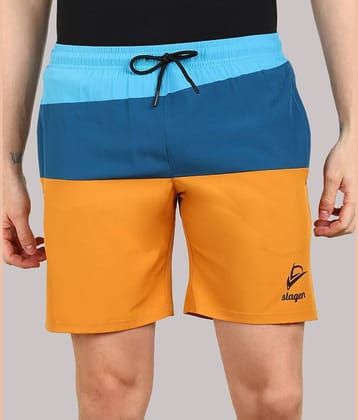 SLAGEN - Multicolor Polyester Men's Running Shorts ( Pack of 1 )