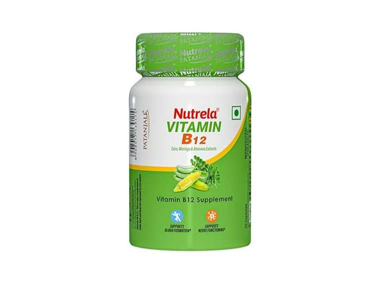 Nutrela Vitamin B12 Biofermented Plant Based Supplement for Men & Women with Moringa and Aloevera Extract - 30 Veg Capsules