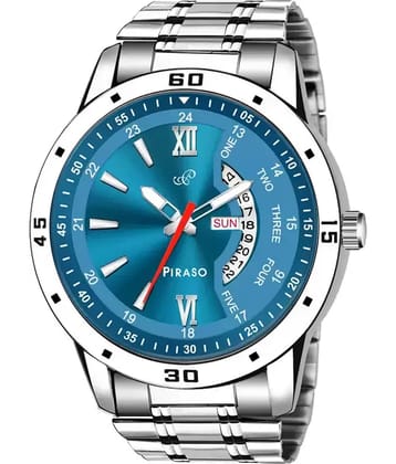 PIRASO Blue Stainless Steel Analog Men's Watch