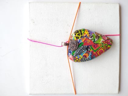 Psychedelic awesomeness handmade Pendant number 6