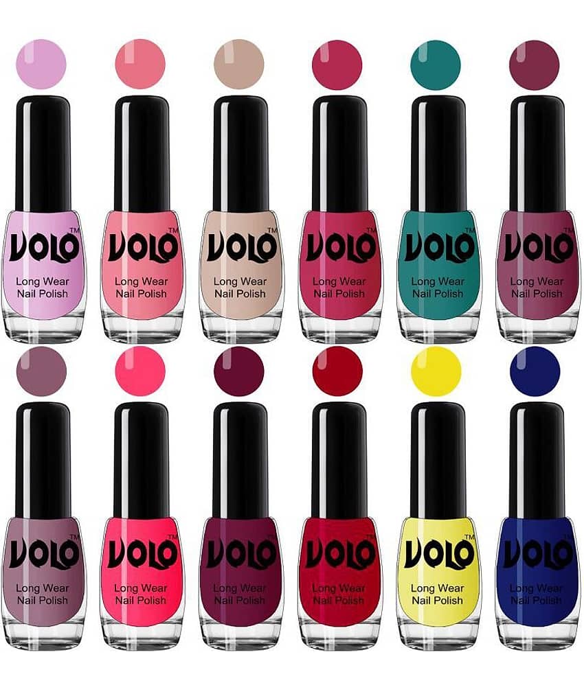 VOLO Best Affordable FullYear Collection Nail Polish Combo 12 Pcs Multi Glossy 60 mL