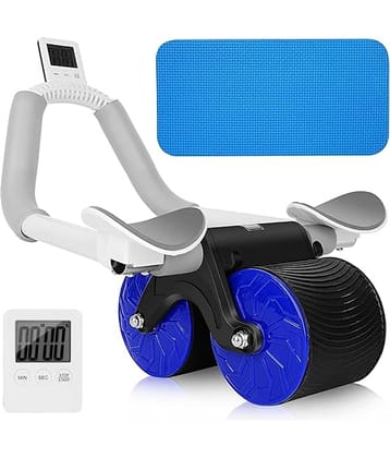 Professional Plank Ab Wheel Roller Wheel Fitness Equipment Home Gym Ab Machine Workout (Blue) Pack of 1