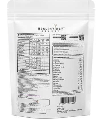 HealthyHey Sports WPC mocha coffee Whey Protein ( 250 gm , Coffee Mocha - Flavour )