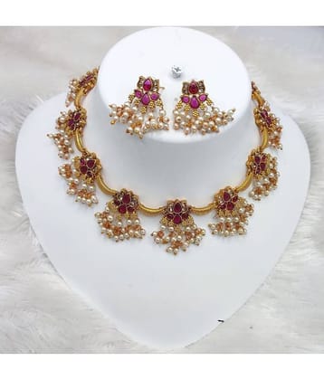 Padmavati Bangles Multi Color Copper Necklace Set ( Pack of 1 )