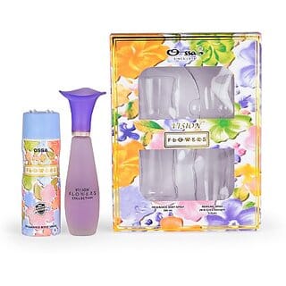 OSSA Vision Flower Gift Set Of EDP Perfume 110ml Body Spray 200ml Special Occasion Combo Set Gift Set For Women (2 Items in the set)