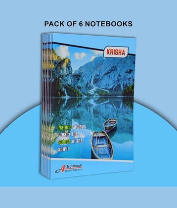 KRISHA BOOK MANUFACTURING - Other Composition Notebooks ( Pack of 6 )