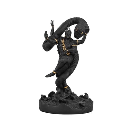 Artarium Mystical Shiva Idol Dancing Shivji Statue Handcrafted Shankar Bhagwaan Idol Bholenath Murti Mahadev Statue for Home Decor Mandir Decor & Gift Item (Mystical Shiva Black 6 Inch)