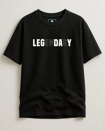 Legendery Unisex t-shirt oversized T-shirt-Black / S