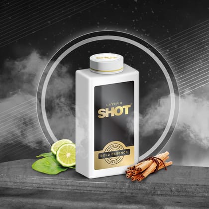 Layer'r Shot Best Bold Essence Fragrant Talc For Men- 2 x 150gm | Long Lasting Premium Fragrance Spicy Citrus Masculine Scent | Dry, Smooth, and Fresh All Day | Perfect For Every Occasion | For Men