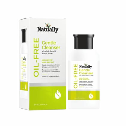 Natually Oil Free Gentle Cleanser |with Salicylic Acid & Acne Buster| 100ml