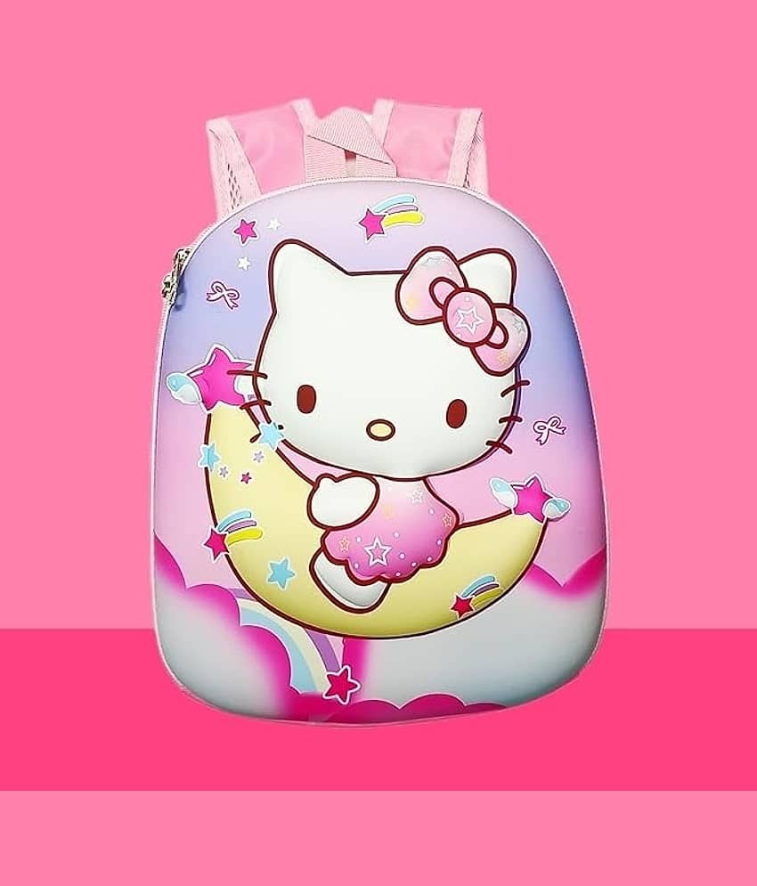 Eclet 5 Ltrs Polyester Backpack *For Girls ( Multi Color )