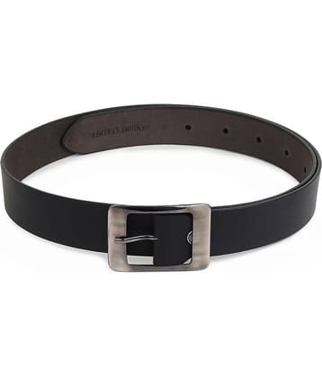 SUNSHOPPING - Black 100% Leather Men's Formal Belt ( Pack of 1 )