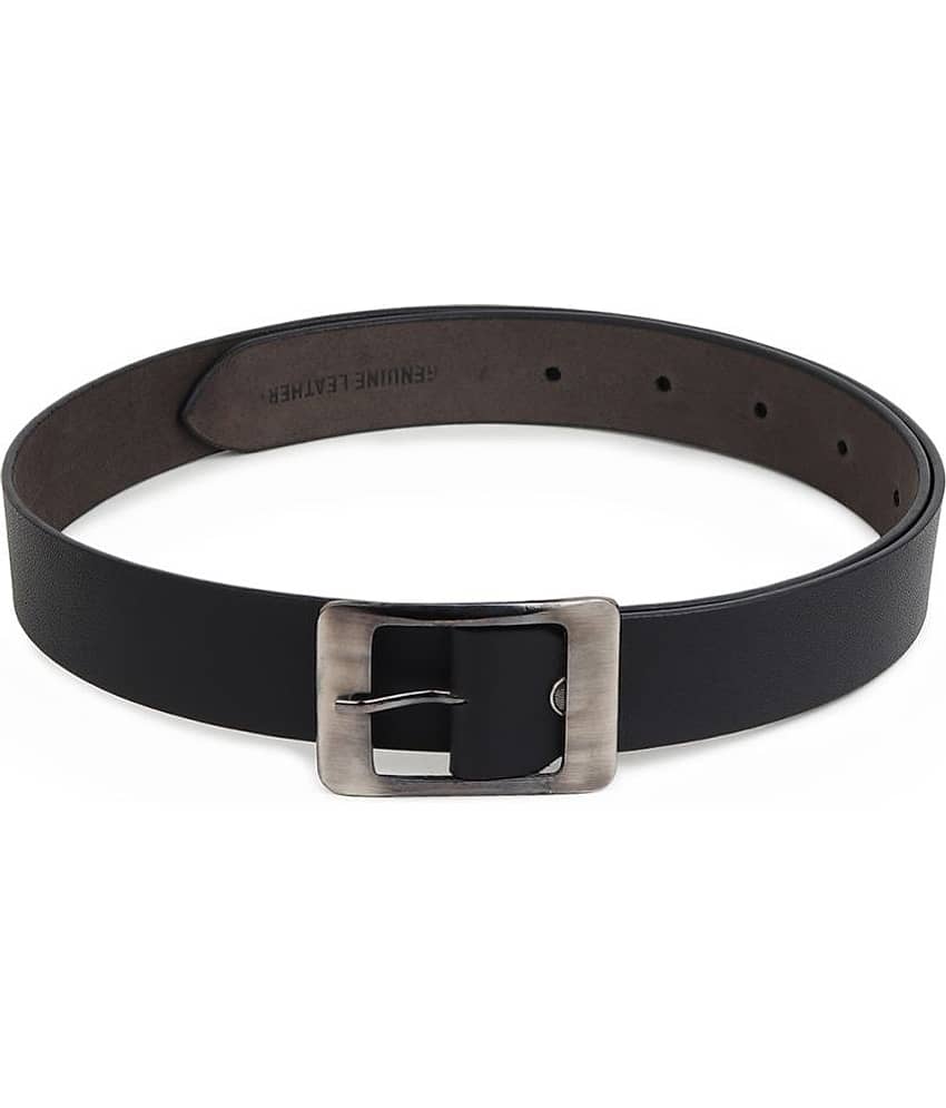 SUNSHOPPING - Black 100% Leather Men's Formal Belt ( Pack of 1 )