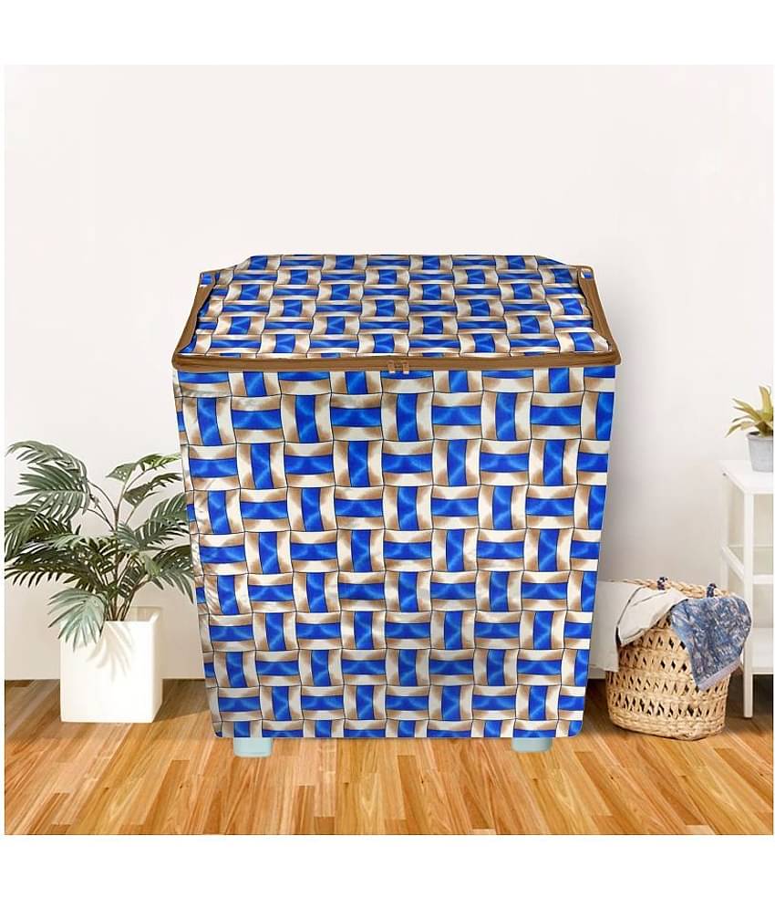 E-Retailer Single Polyester Blue Washing Machine Cover for Universal Semi-Automatic