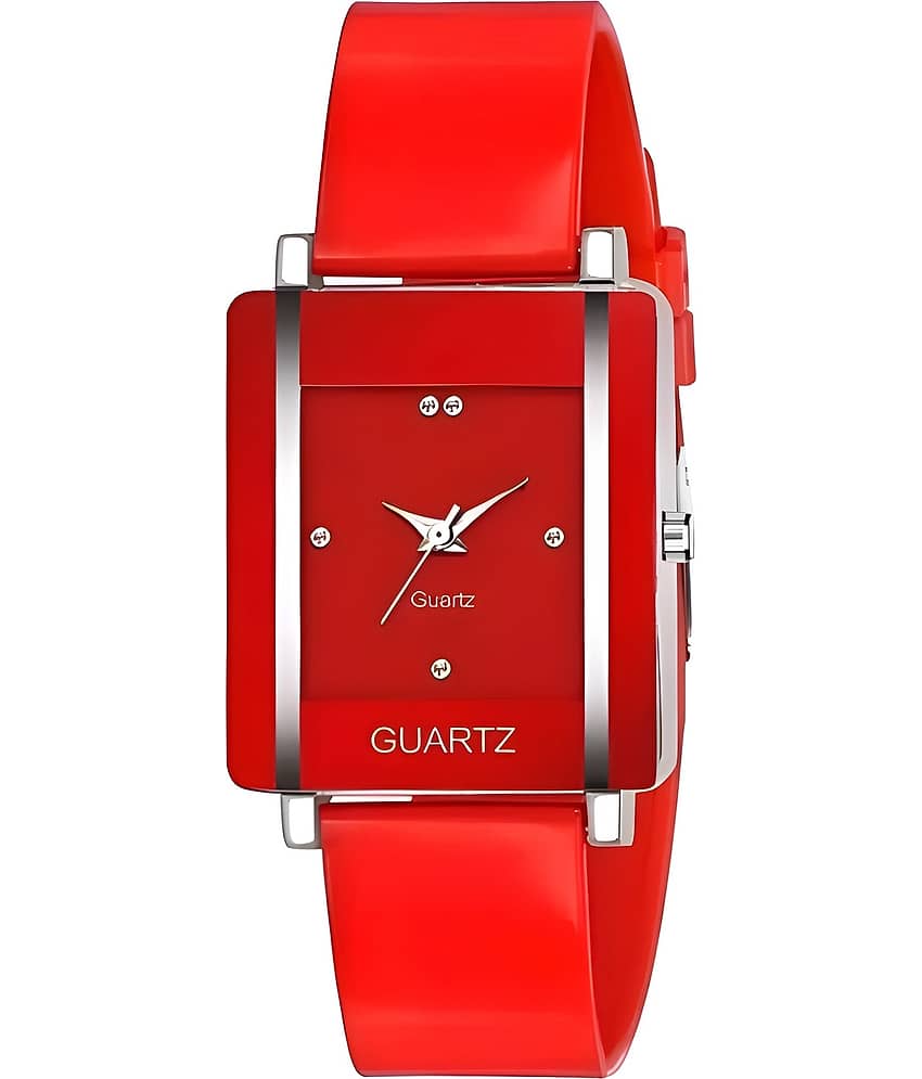DECLASSE Red PU Analog Womens Watch