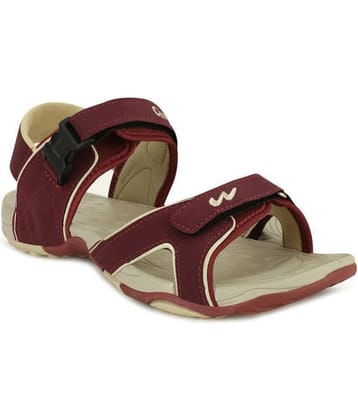Campus - Maroon Men's Floater Sandals