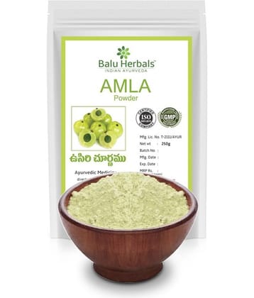 Balu Herbals Amla Powder 250 Gm Pack of 1