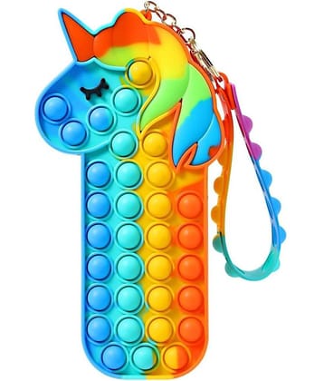 JELLIFY Unicorn Pop Pouch Beautiful Shades Pouch for School for Kids Girls /Boy (Multicolor)