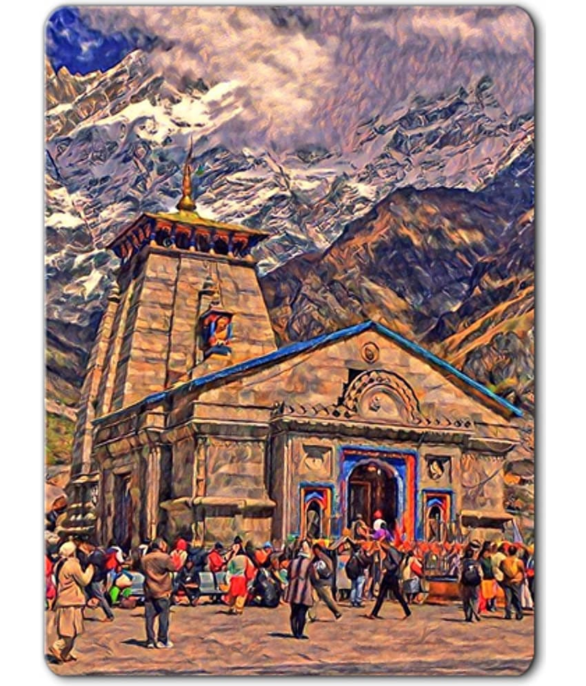 Photojaanic Kedarnath Fridge magnet Rubberized Fridge Magnet - Pack of 1