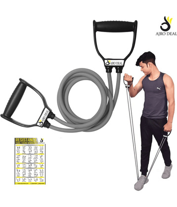 AJRO DEAL - Latex Double Toning Tube ( Pack of 1 )