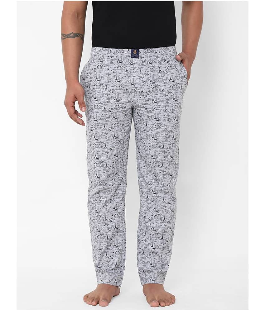 URBAN SCOTTISH Pack of 1 Pyjama For Men's ( Grey )