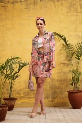 Tropical Elegance Co-Ord Set-XS