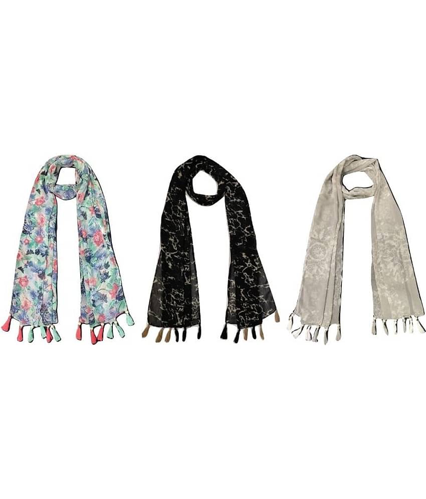 stolevilla Multi Printed Poly Cotton Yarn Stoles