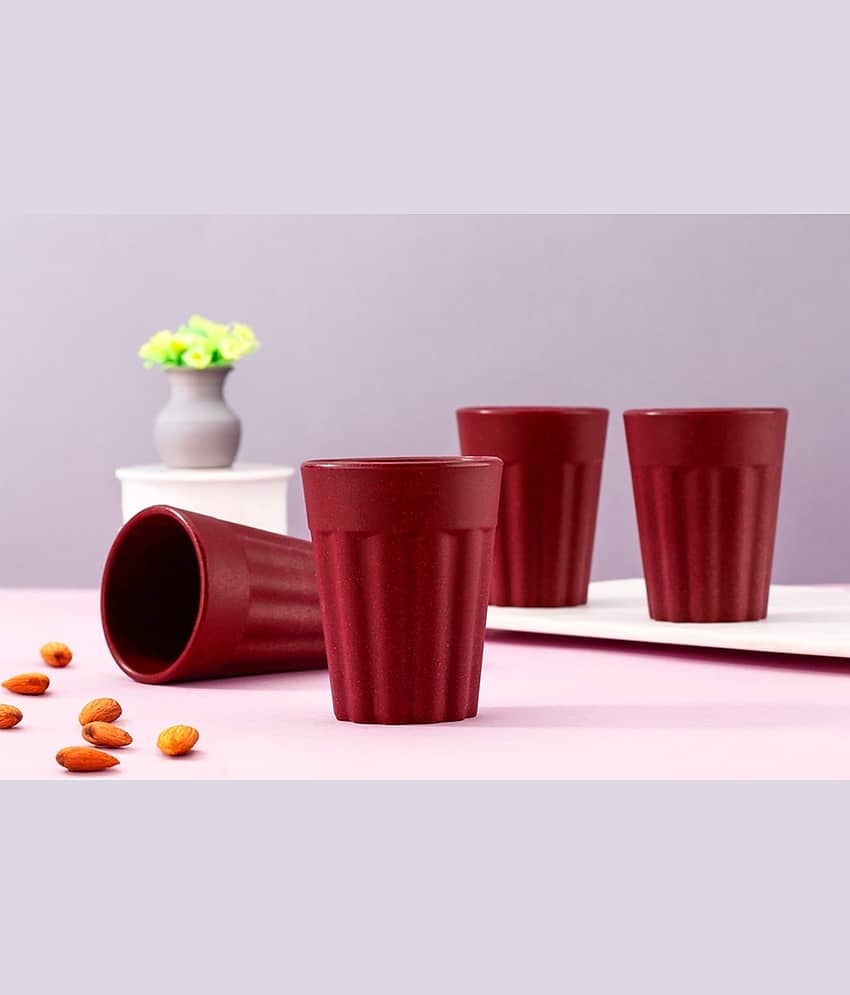 iview kitchenware Tea/Milk/Coffee/Chai Cup Solid Plastic Tea Cup 120 ml ( Pack of 4 )