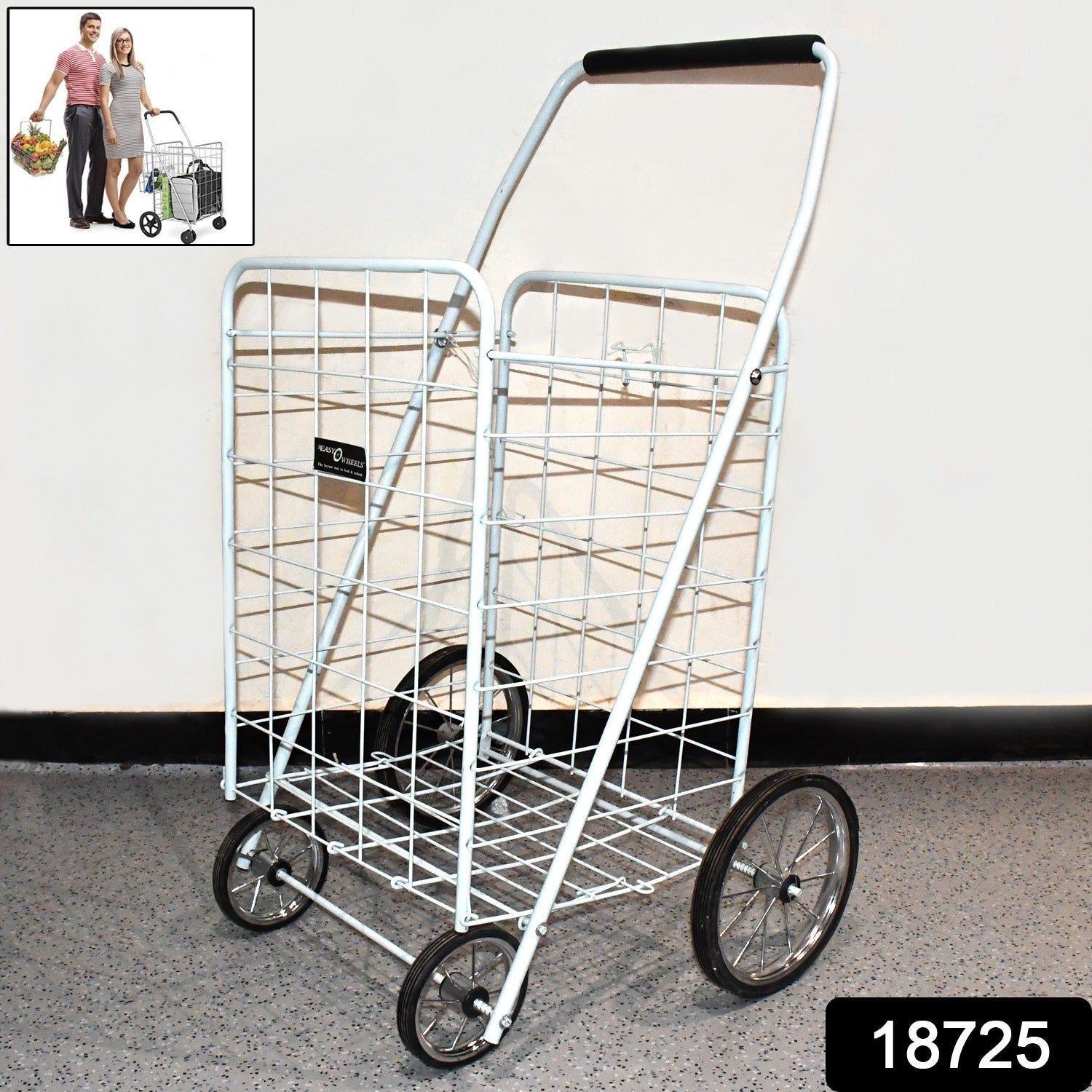 Foldable Shopping Trolley with Wheels ( MOQ :- 2 Pc)