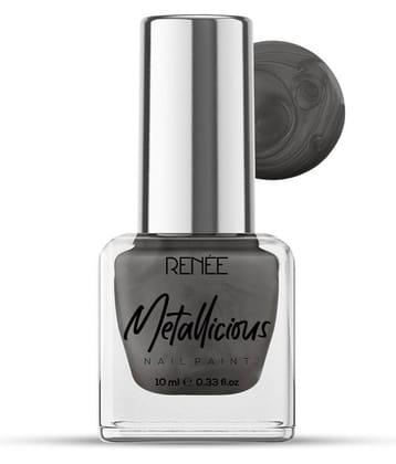 Renee &nbsp;Sombre Grey Metallic Nail Polish 54 ( Pack of 1 )