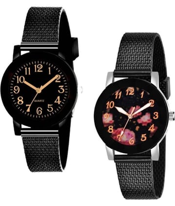DECLASSE - Black PU Analog Couple's Watch