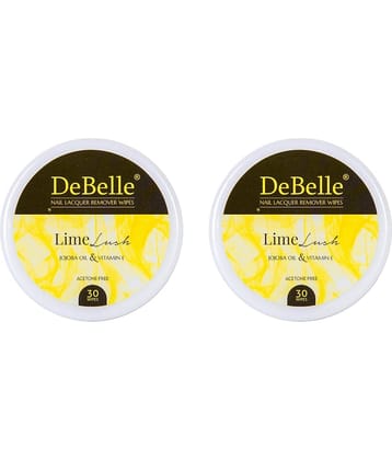 DeBelle Lime Lush Nail Paint Remover Pads 30 mL Pack of 2
