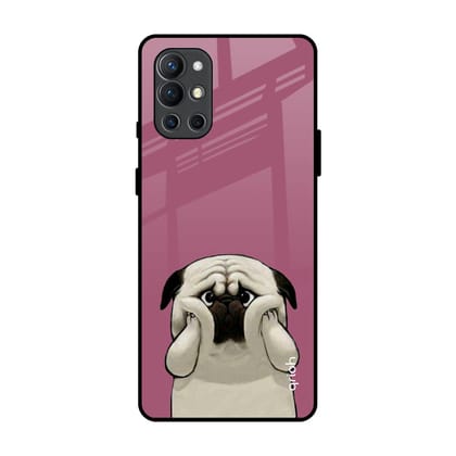 Funny Pug Face Glass Case For OnePlus 9R