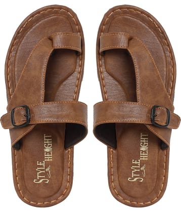 Style Height Brown Flip Flops