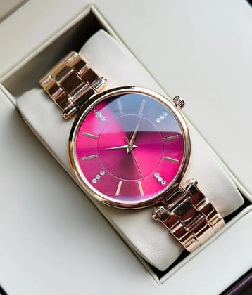 Trex Rose Gold Stainless Steel Analog Womens Watch